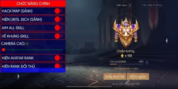 HACK MAP LIÊN QUÂN IOS VÀ ANDROID